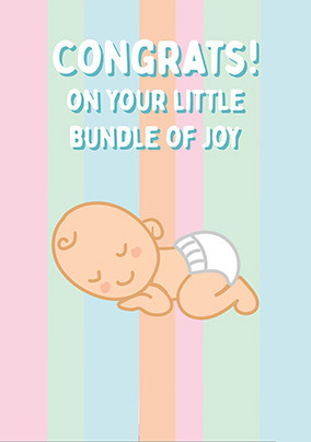 Little Bundle New Baby Card