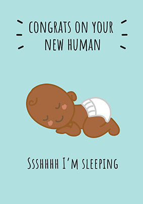 New Human Baby Card