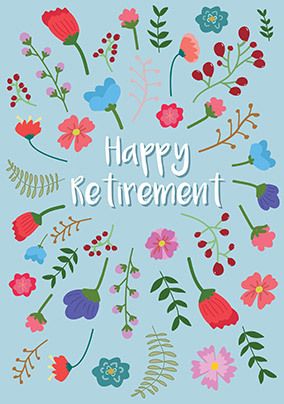 Flowers Retirement Card