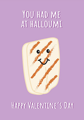 Halloumi Valentine Card