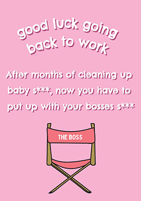 Going back to Work Card