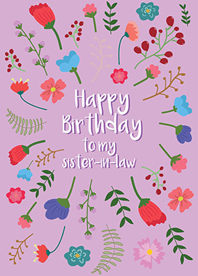 Sister-In-Law Birthday Card