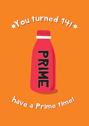 Prime Time 14th Spoof Birthday Card
