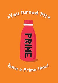 Prime Time 14th Spoof Birthday Card