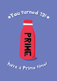 Prime Time 13th Spoof Birthday Card