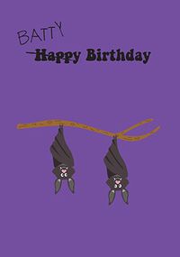 Batty Birthday Cute Card