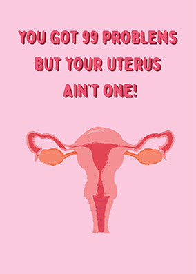 A Uterus Ain't One Congratulations Card