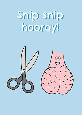 Snip Snip Hooray Congratulations Card