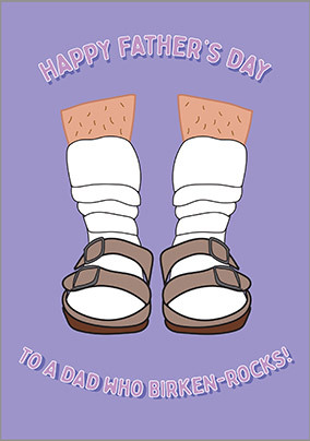 Dad Who Birken-Rocks Father's Day Card