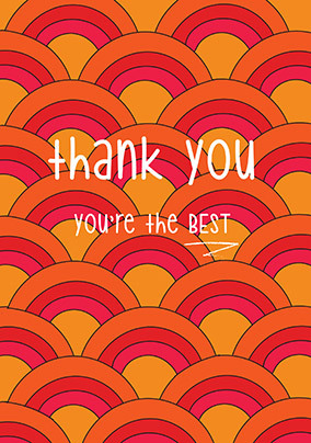 You're the Best Circles Thank You Card