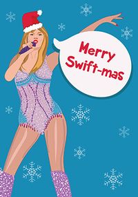 Merry Swift-mas Christmas Spoof Card