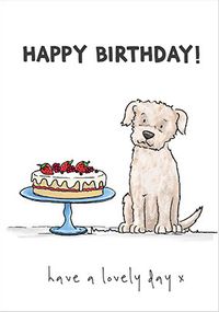 Tap to view Dog and Birthday Cake Card