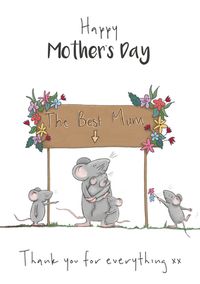 Mother's Day Thank You for Everything Mum Card