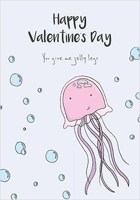 Jelly Legs Valentine's Day Card