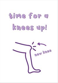New Knee Get Well Card