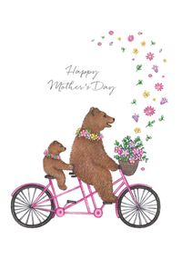 Tap to view Bears on Bike Mother's Day Card