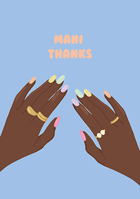 Mani Thanks Card