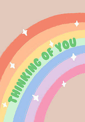Over the Rainbow Thinking of You Card
