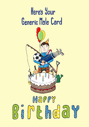 Generic Male Birthday Card