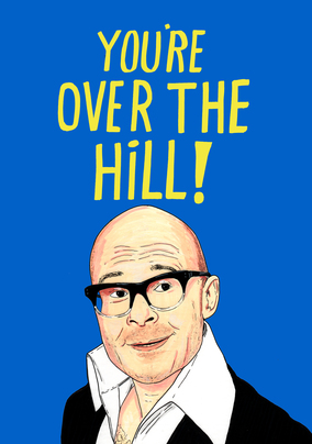 Over the Hill Birthday Card