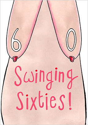 Swinging Sixties Birthday Card