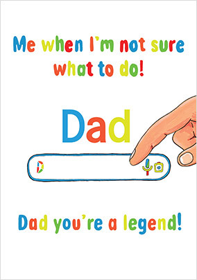 Dad You're a Legend Father's Day Card