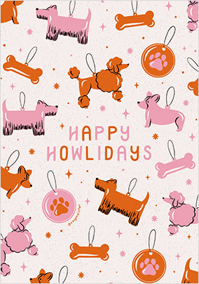 Happy Howlidays Christmas Card