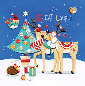 To A Great Couple Christmas Card