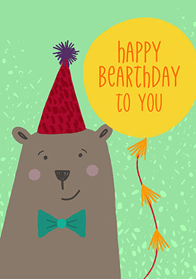 Happy Bearthday Card