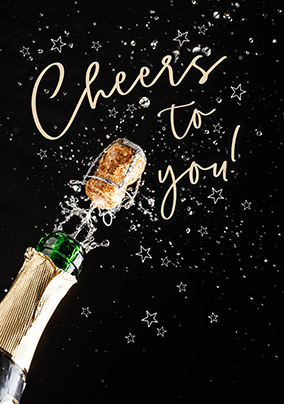 Cheers To You Bubbles Card