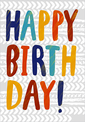 Text Happy Birthday Card