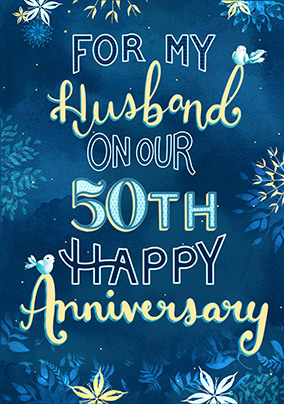 Husband 50th Anniversary Card