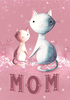 Mom Cats Mother's Day Card