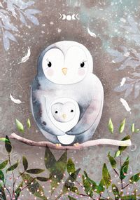 Owls Cute Mother's Day Card