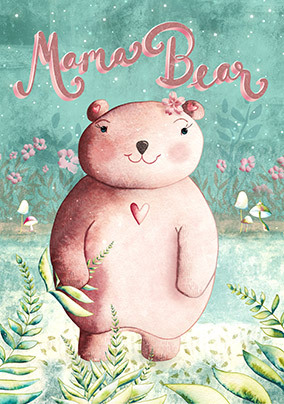 Mama Bear New Baby Card