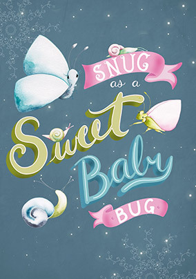 Sweet Baby Bug New Baby Card