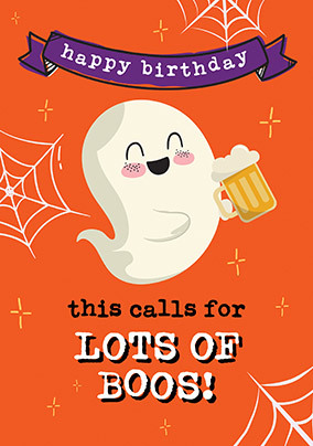 Lots of Boos Birthday Card