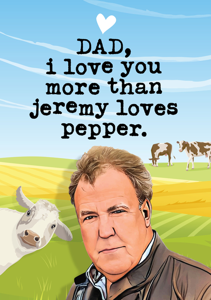 Love You More Than Pepper Father's Day Card