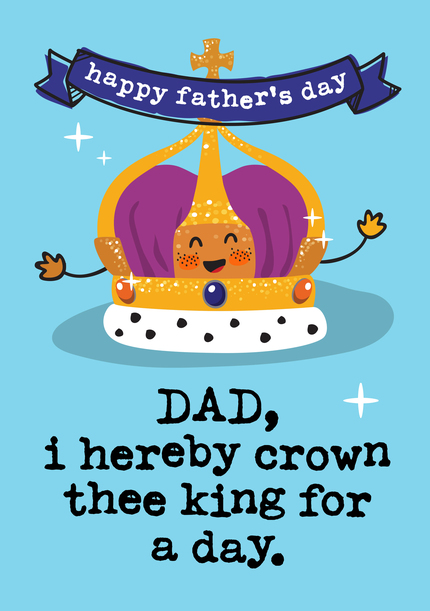 King Day Father's Day Card