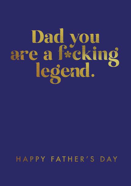 F*cking Legend Father's Day Card