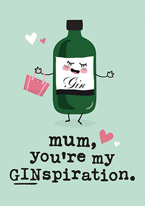 Gin-spiration Mothers Day Card