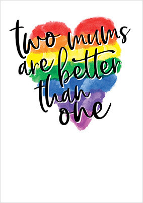 Two Mums Better Mothers Day Card