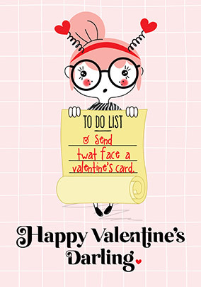 Send Twat Face a Valentine Card