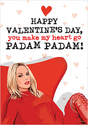 Padam Padam Spoof Valentine's Day Card