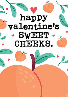 Sweet Cheeks Valentine's Day Card