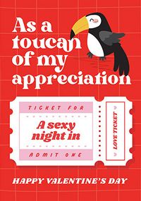 Tap to view Toucan of my Appreciation Valentine's Day Card