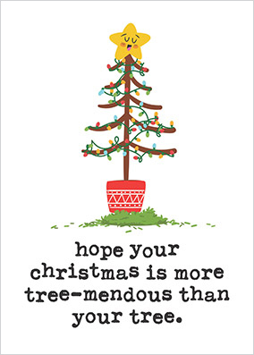 Christmas More Treemendous Card