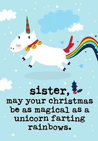 Tap to view Sister Unicorn Christmas Card