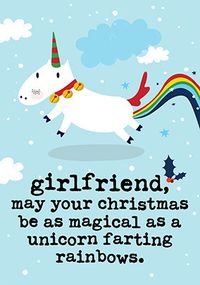 Tap to view Girlfriend Unicorn Christmas Card