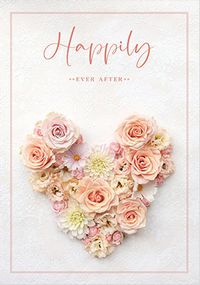 Tap to view Happily Ever After Floral Heart Card